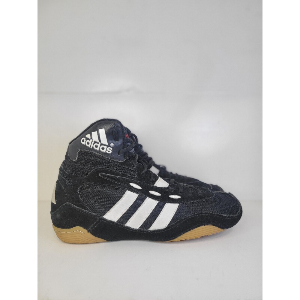 Vintage Y2K Adidas Tyrint Wrestling Shoes Boxing MMA 2001 Black White Men's 7.5